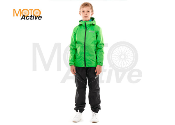 Комплект дождевой (куртка, брюки) EVO FOR TEEN GREEN (мембрана)